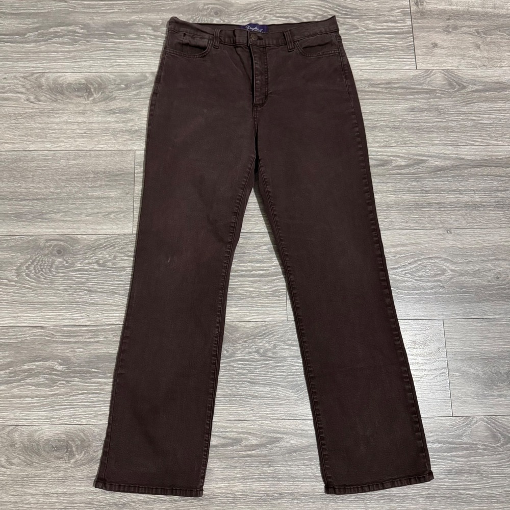 Not Your Daughters Jeans Women Brown High Rise Bootcut Lift Tuck Technology 14P‎